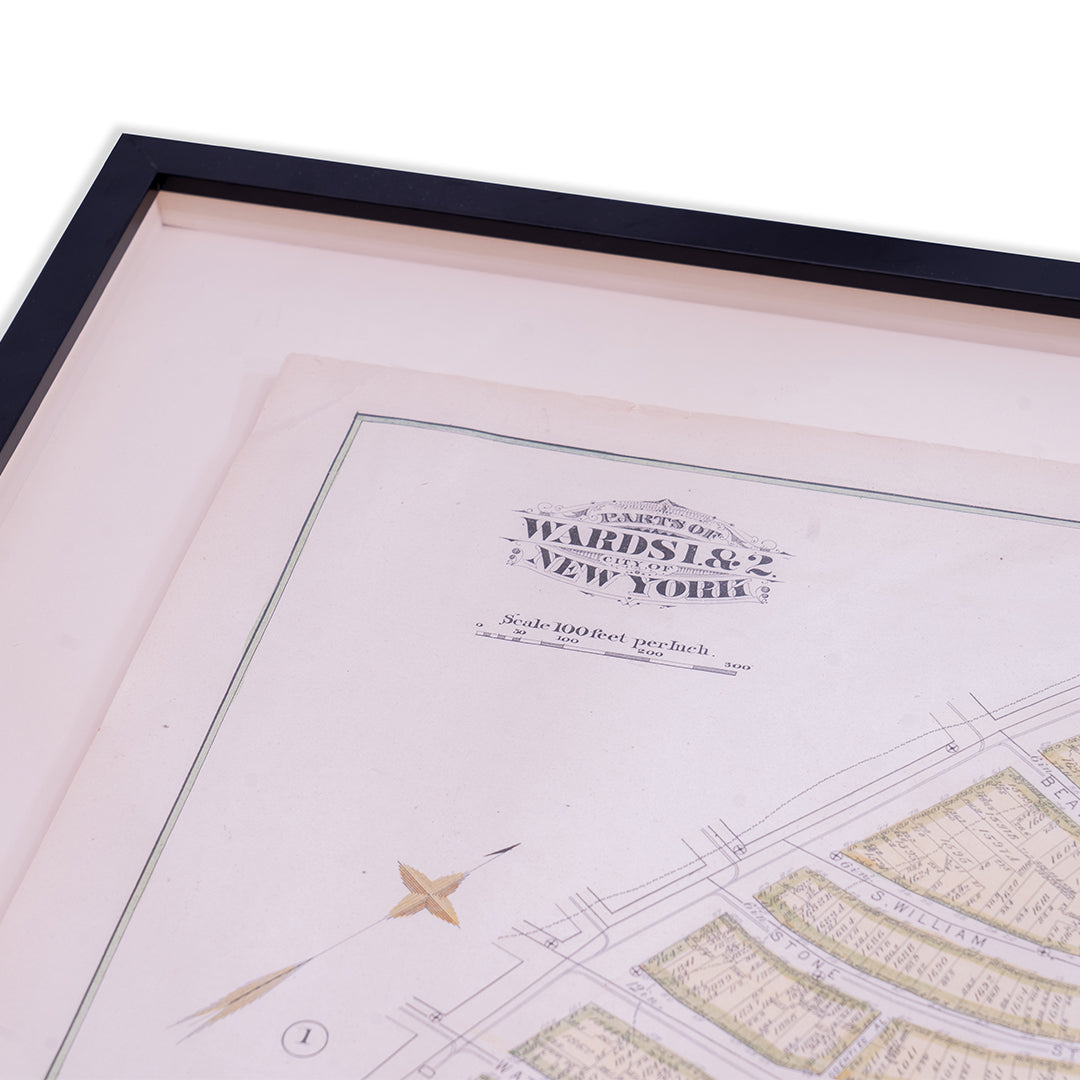 1879 New York City Wards 1 & 2 Map by Bromley