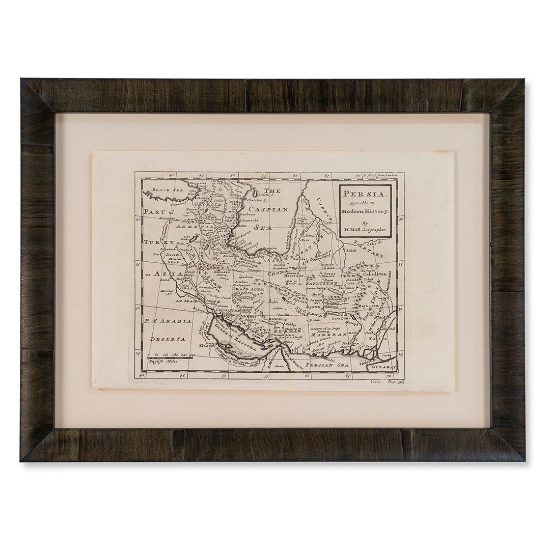 1740 Map of Persia by Hermann Moll