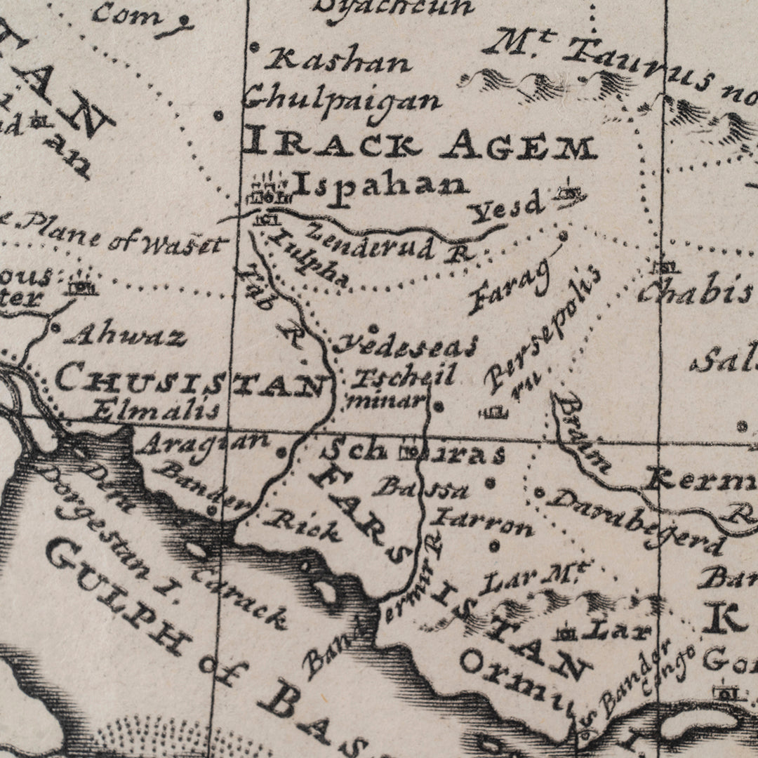 1740 Map of Persia by Hermann Moll