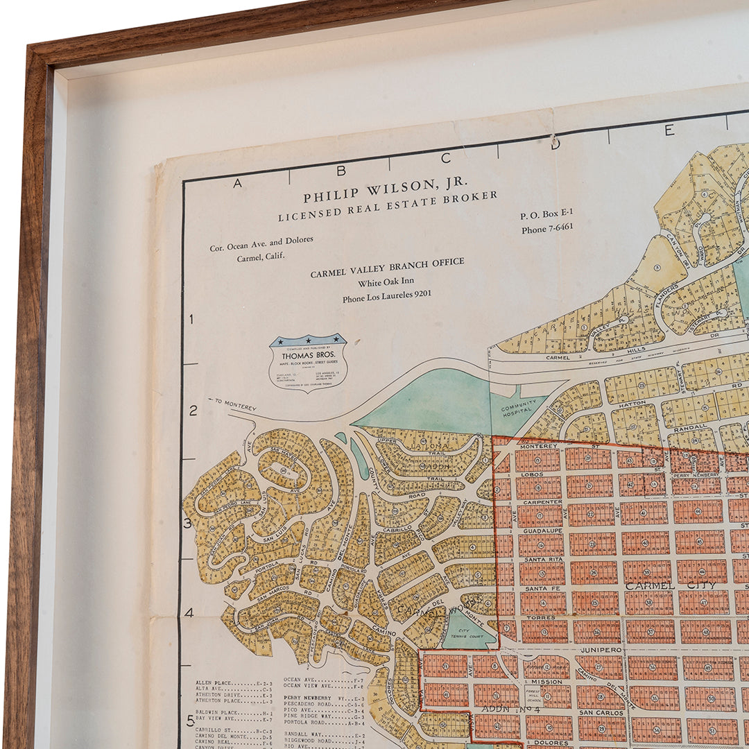 1921 Map of Carmel by the Sea