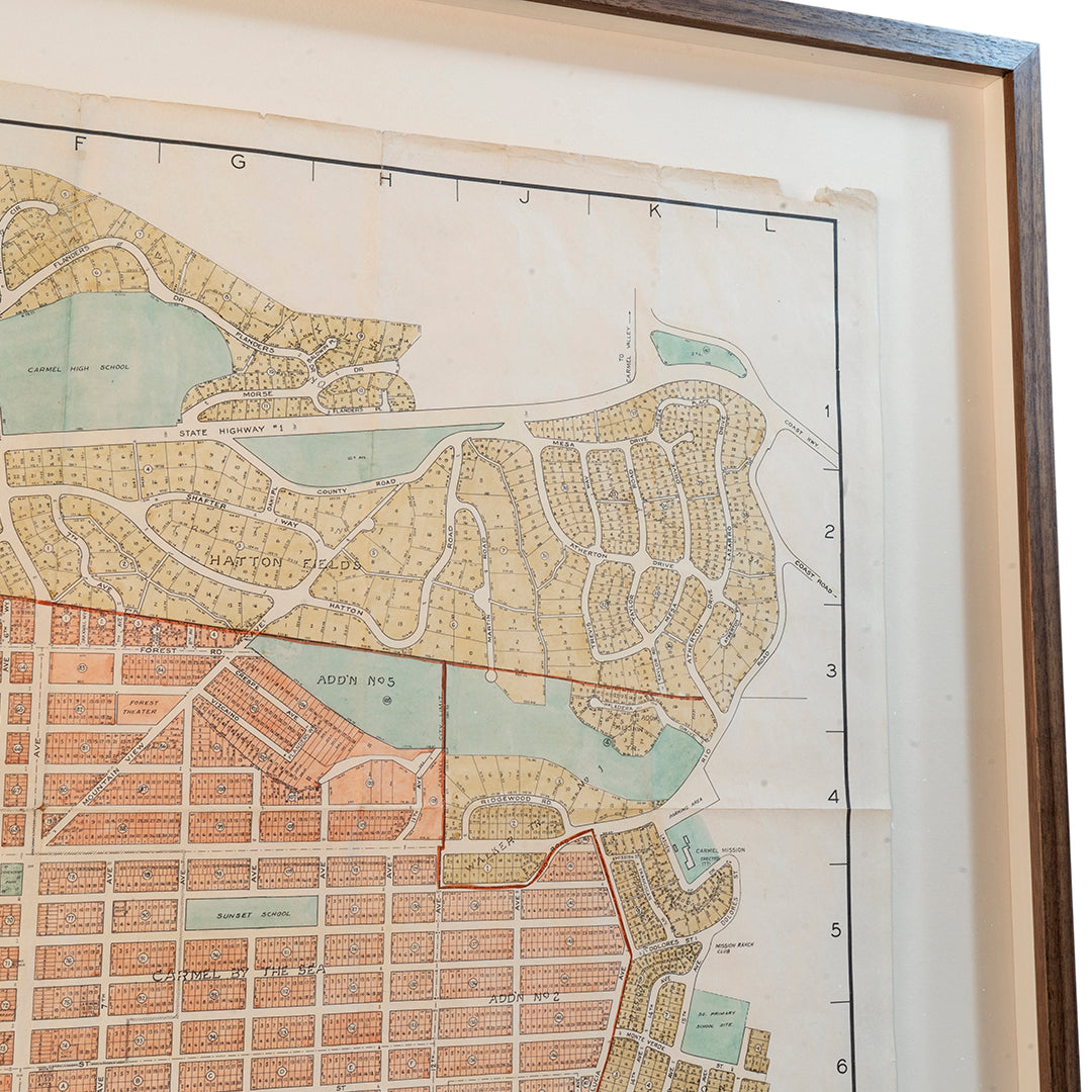 1921 Map of Carmel by the Sea