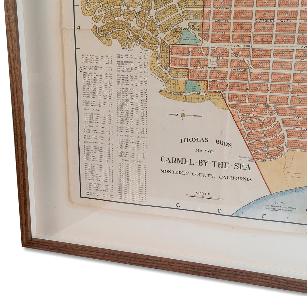 1921 Map of Carmel by the Sea