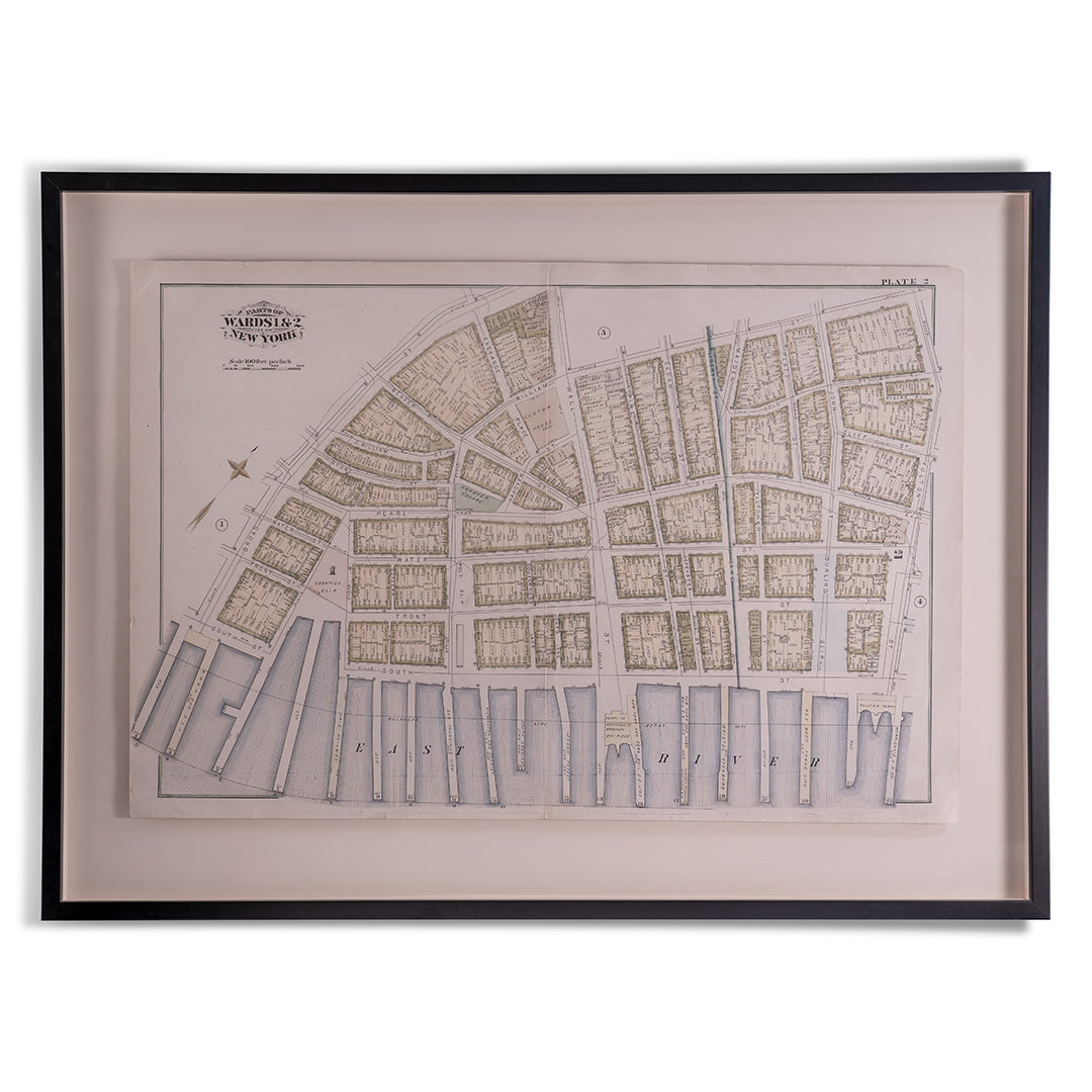 1879 New York City Wards 1 & 2 Map by Bromley