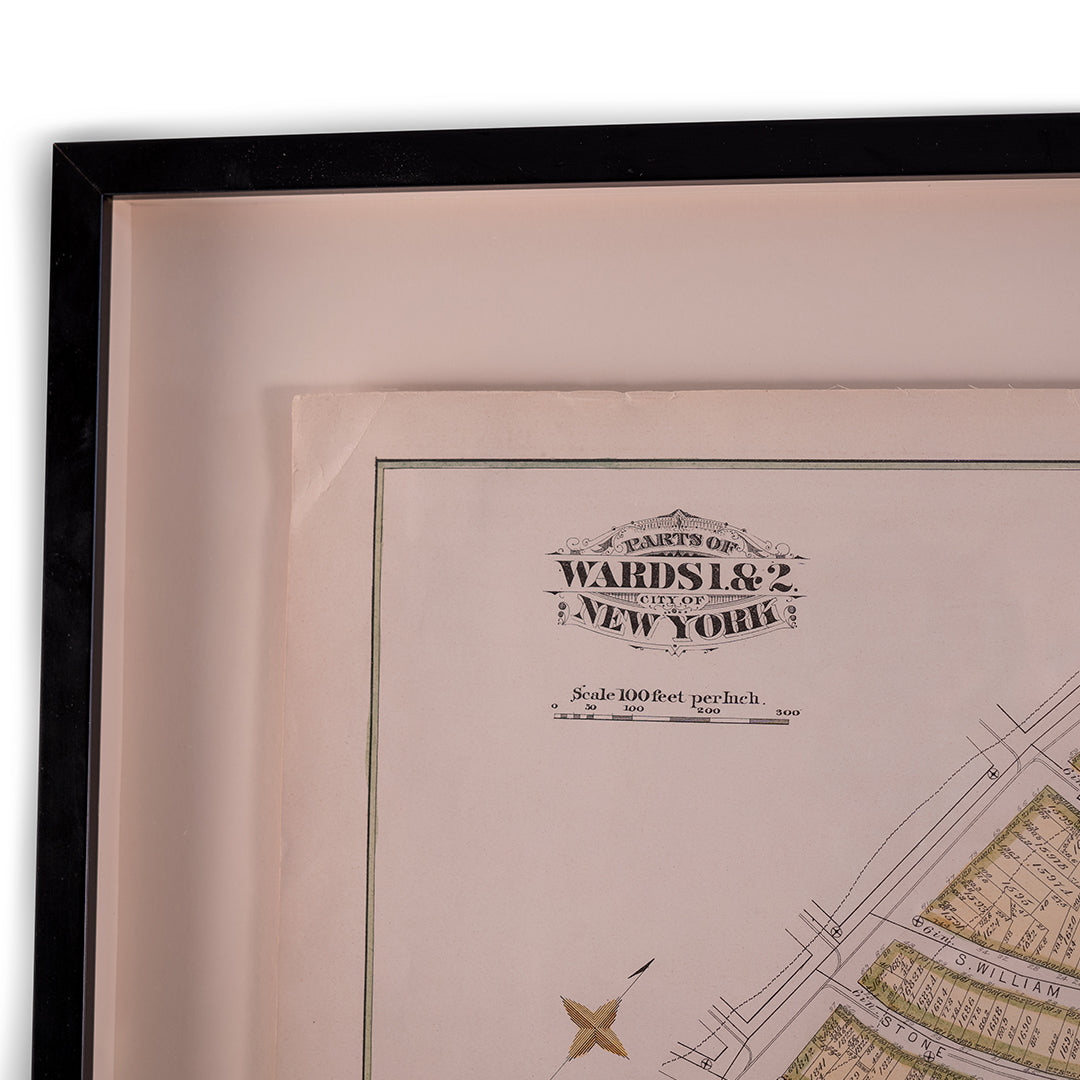 1879 New York City Wards 1 & 2 Map by Bromley