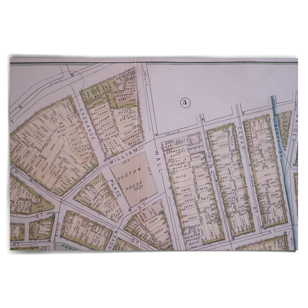 1879 New York City Wards 1 & 2 Map by Bromley