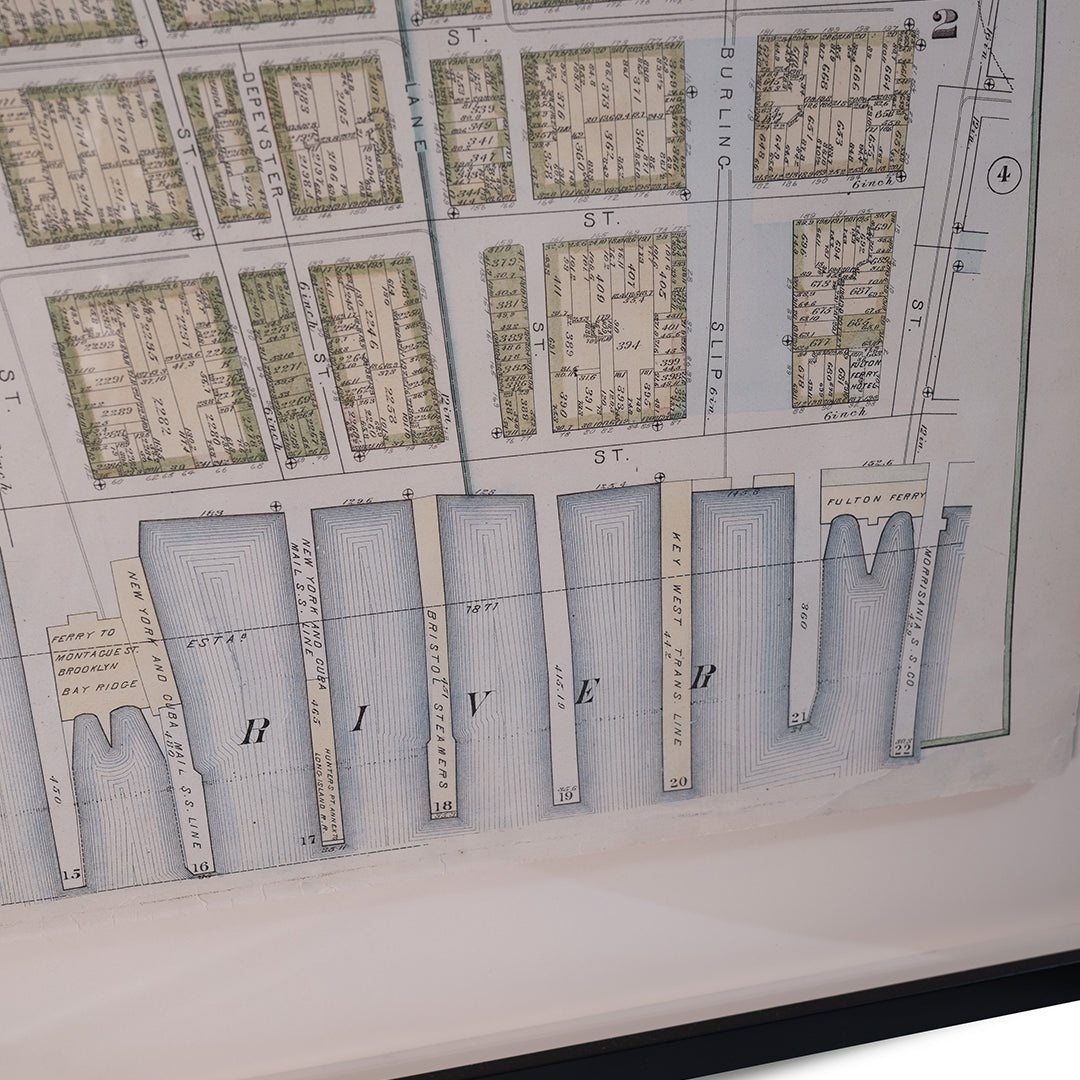 1879 New York City Wards 1 & 2 Map by Bromley